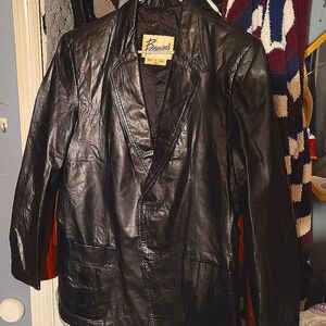 Woman's leather jacket. Black size 40 Berman's black leather jacket